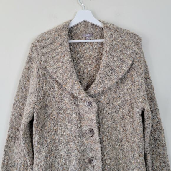 J. Jill alpaca mohair blend knit duster Cardigan Sweater Long XL - Picture 5 of 8